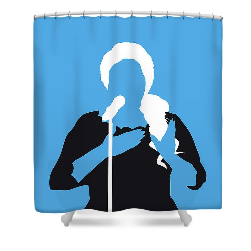 Adele Shower Curtain featuring the digital art No099 MY Adele Minimal Music poster by Chungkong Art