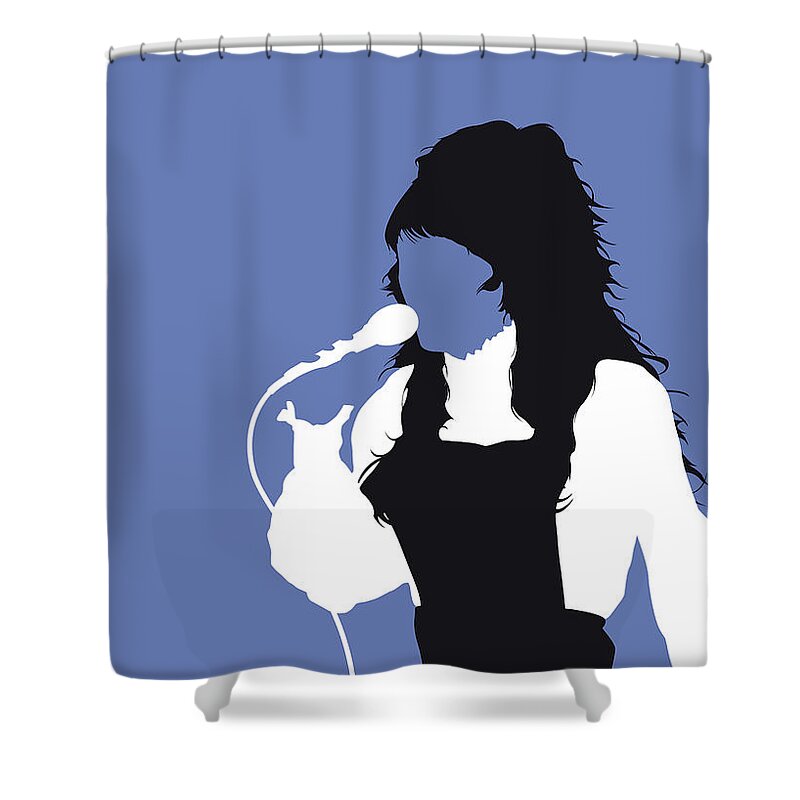 Carpenters Shower Curtain featuring the digital art No148 MY CARPENTERS Minimal Music poster by Chungkong Art