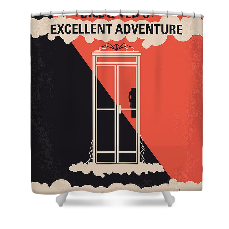 Bill Shower Curtain featuring the digital art No490 My Bill and Teds Excellent Adventure minimal movie poster by Chungkong Art