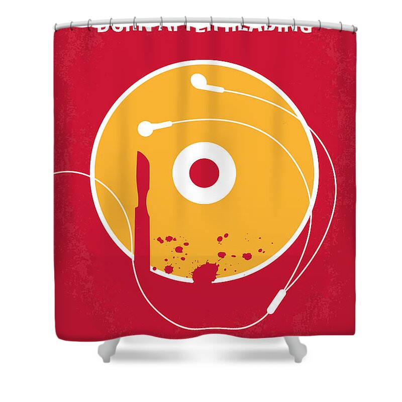 Burn Shower Curtain featuring the digital art No547 My Burn After Reading minimal movie poster by Chungkong Art