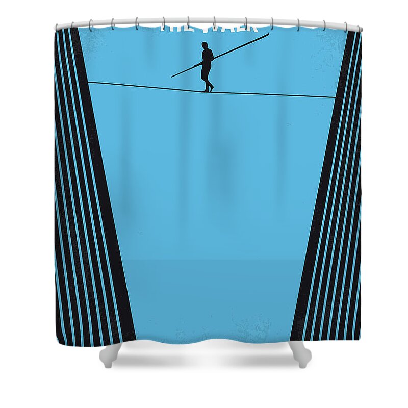 The Shower Curtain featuring the digital art No796 My The Walk minimal movie poster by Chungkong Art