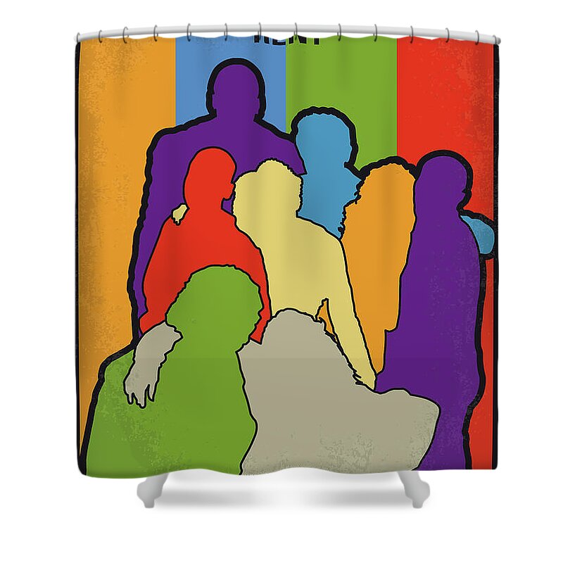 Rent Shower Curtain featuring the digital art No842 My RENT minimal movie poster by Chungkong Art