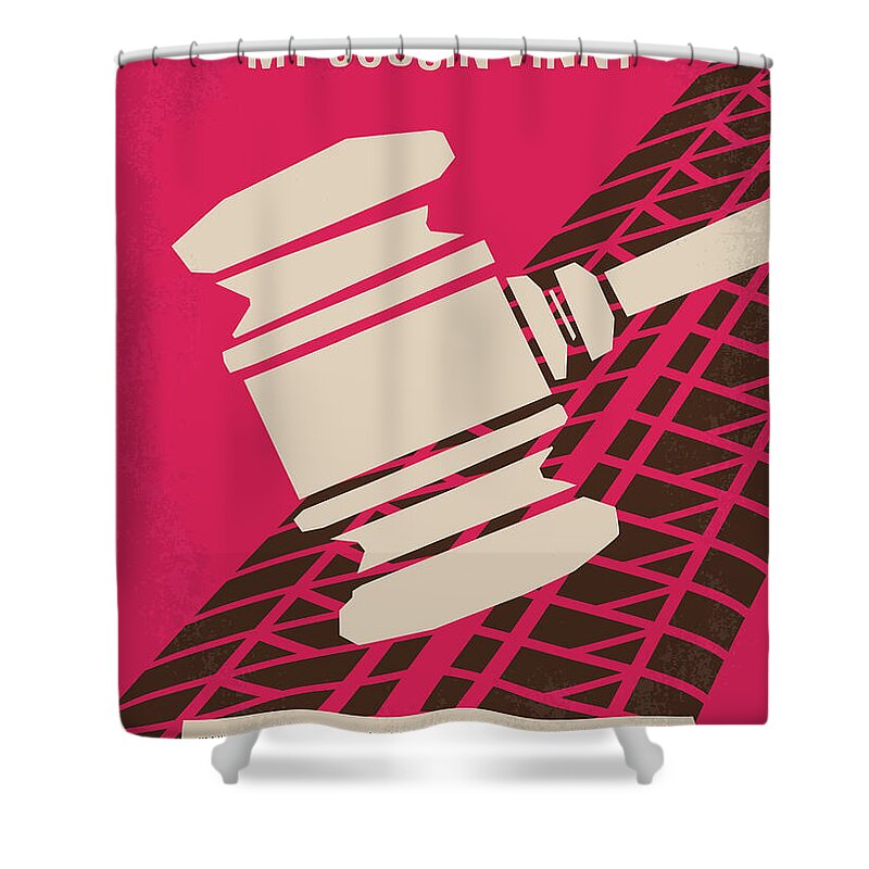 Cousin Vinny Shower Curtain featuring the digital art No852 My Cousin Vinny minimal movie poster by Chungkong Art