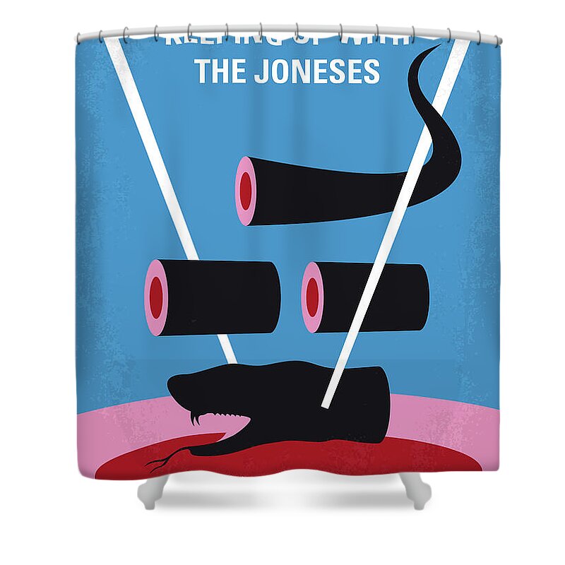 No922 My Keeping Up With The Joneses Minimal Movie Poster Shower