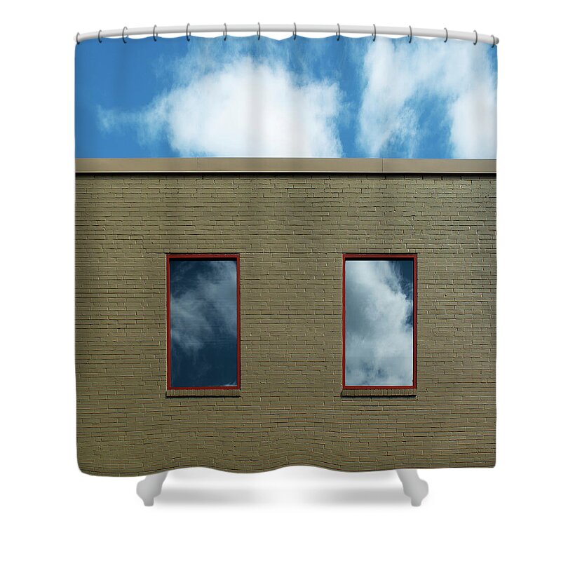 Urban Shower Curtain featuring the photograph Square - North Carolina Windows 10 by Stuart Allen