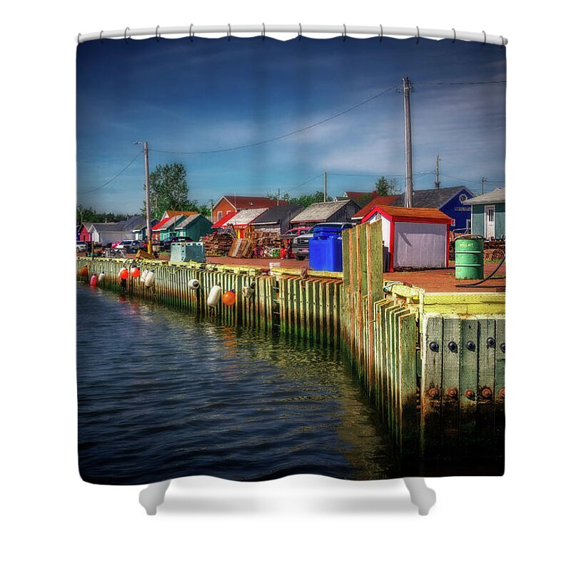 North Rustico Shower Curtain featuring the photograph North Rustico Harbour by Patrick Boening