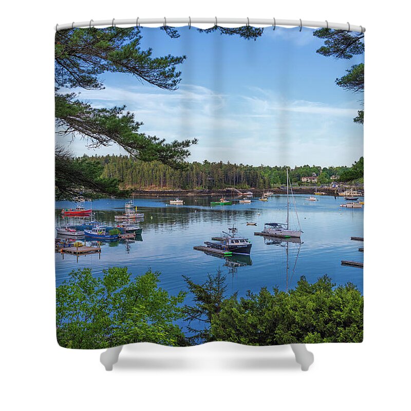 Maine Shower Curtain featuring the photograph Northeast Harbor #1 by Dennis Kowalewski