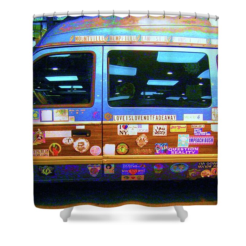 New York City Shower Curtain featuring the photograph Grateful Dead - Not Fade Away #1 by Susan Carella