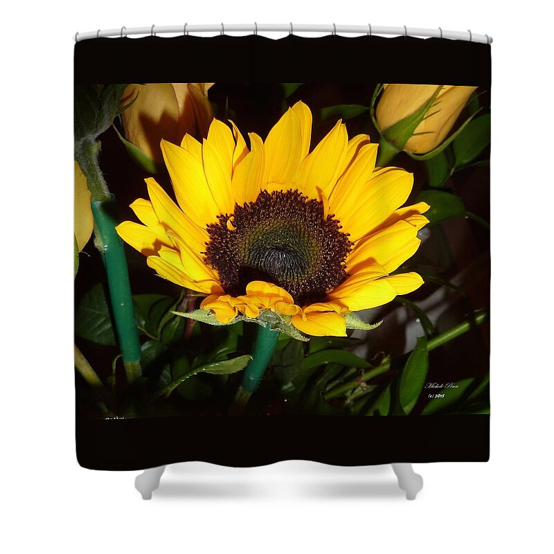 Flower Photograph Shower Curtain featuring the photograph Soulful Smile by Michele Penn