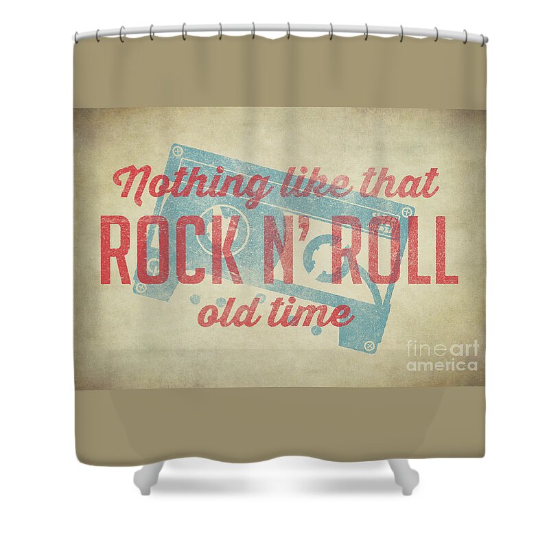 Rock Shower Curtain featuring the digital art Nothing like that old time Rock 2 by Edward Fielding