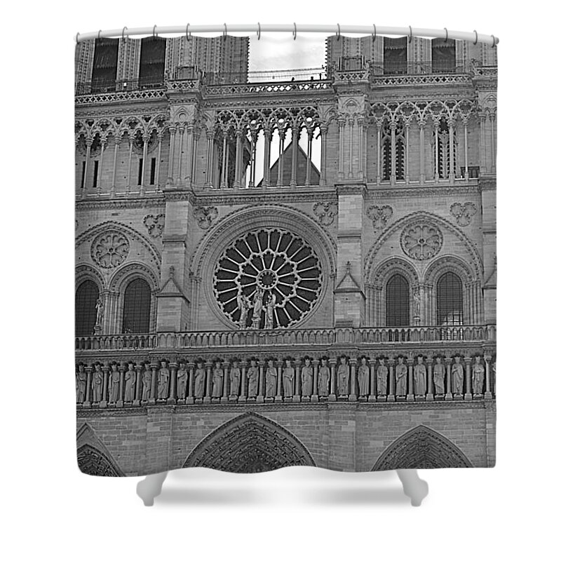 Notre Dame Cathedral Shower Curtain featuring the photograph Notre Dame by Andy Thompson