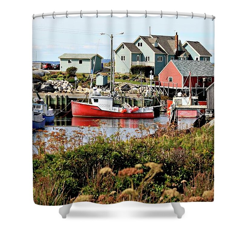 Fishing Shower Curtain featuring the photograph Nova Scotia Fishing Community by Jerry Battle