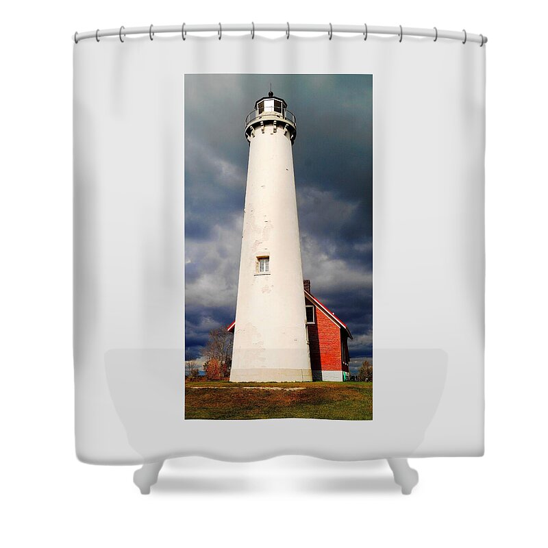 Tawas State Park Shower Curtain featuring the photograph November Coming by Daniel Thompson