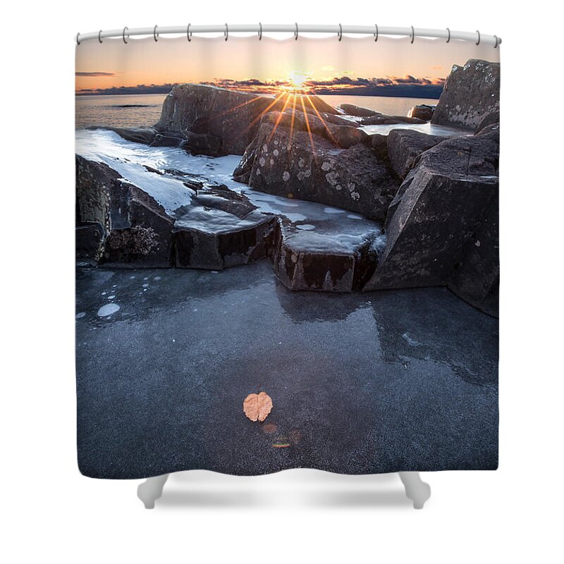 Canada Shower Curtain featuring the photograph November Sunrise at Artist Point, Grand Marais by Jakub Sisak