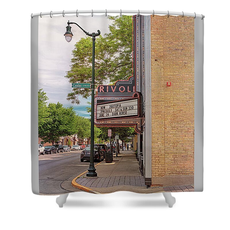 Theater Shower Curtain featuring the photograph Now Showing by Susan Rissi Tregoning