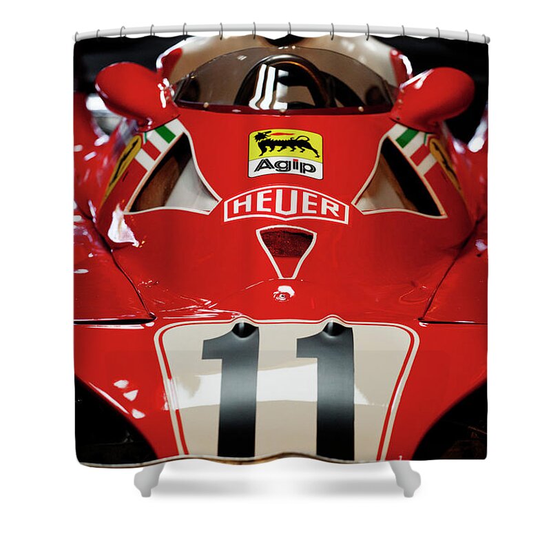 Number 11 Shower Curtain featuring the photograph Number 11 by Niki Lauda #Print by ItzKirb Photography