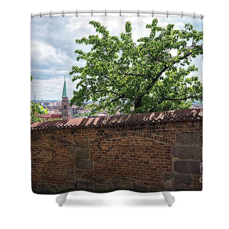 Nuremberg Castle Shower Curtain featuring the photograph Nuremberg Castle by Baywest Imaging