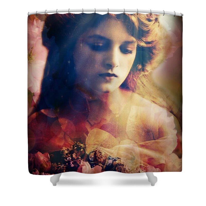 Nymph Shower Curtain featuring the digital art Nymph of September by Lilia S