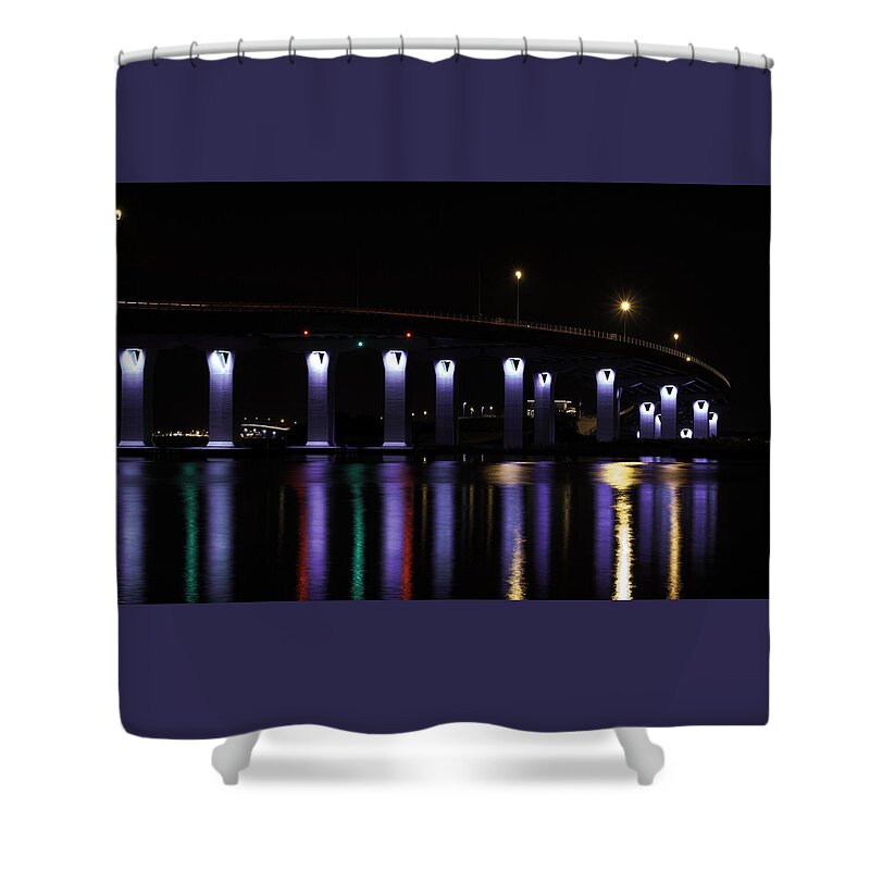 Ocean City Shower Curtain featuring the photograph Ocean City - 9th Street Bridge by Kristia Adams
