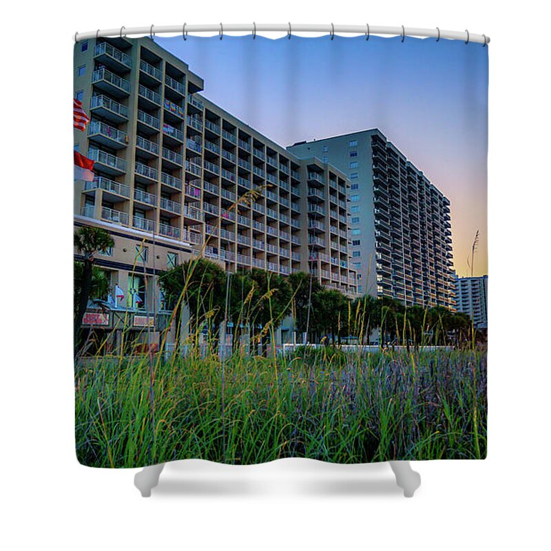 Sunrise Shower Curtain featuring the photograph Ocean Drive Sunrise North Myrtle Beach by David Smith