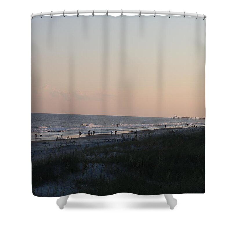Emerald Isle Shower Curtain featuring the photograph Ocean by Emily Helfrich