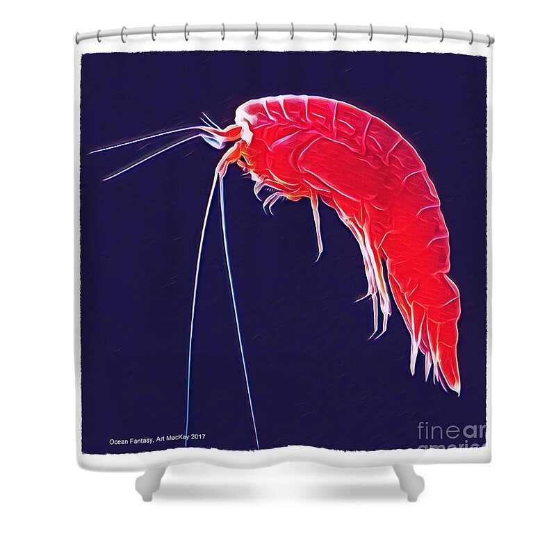 Ocean Shower Curtain featuring the photograph Ocean Fantasy - Amphipod by Art MacKay