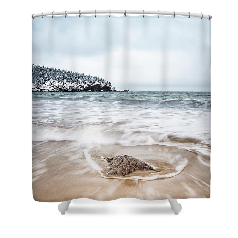 Kremsdorf Shower Curtain featuring the photograph Ocean Flows by Evelina Kremsdorf
