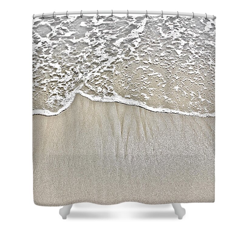 Sand Shower Curtain featuring the photograph Ocean Lace by Colleen Kammerer