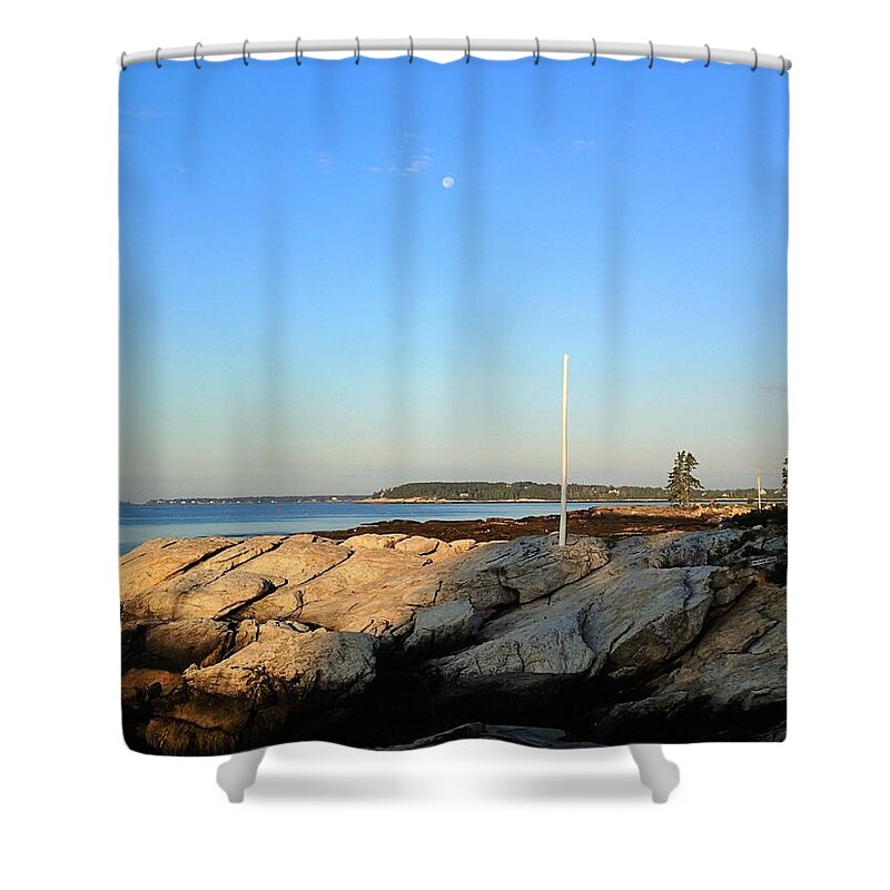 Ocean Shower Curtain featuring the photograph Ocean Point by Lois Lepisto