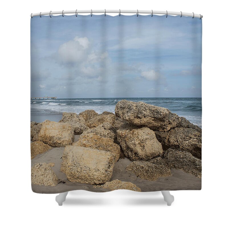 Ocean Shower Curtain featuring the photograph Ocean Scene by Arlene Carmel