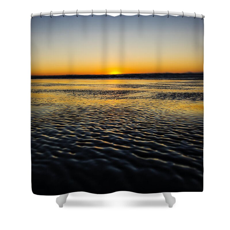 Day Shower Curtain featuring the photograph Ocean Shores Sunset by Pelo Blanco Photo
