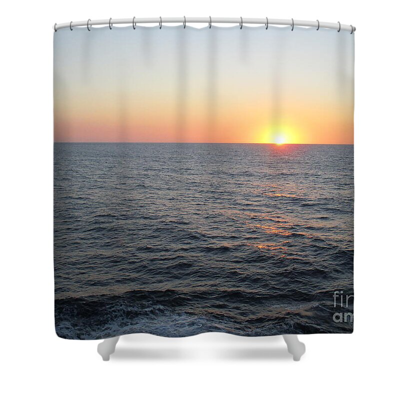 Sunrise Shower Curtain featuring the photograph Ocean Sunrise 6 by Randall Weidner