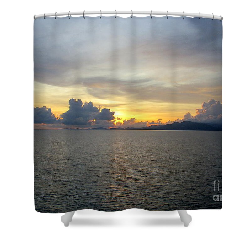 Sunrise Shower Curtain featuring the photograph Ocean Sunset 26 by Randall Weidner