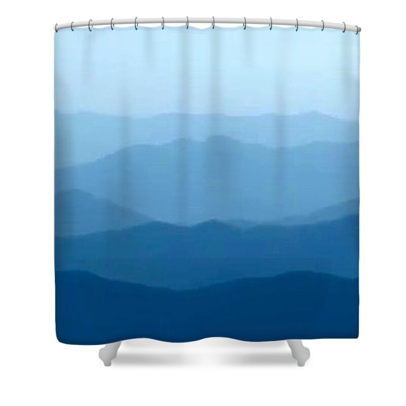 Anthonyfishburne Shower Curtain featuring the digital art Ocean waves by Anthony Fishburne