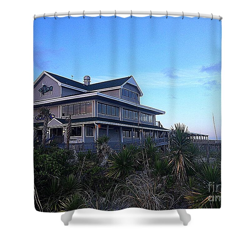 Art Shower Curtain featuring the photograph Oceanic - Wrightsville Beach by Shelia Kempf