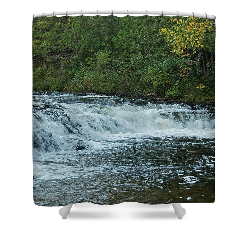 Ocqueoc Shower Curtain featuring the photograph Ocqueoc Falls_9535 by Michael Peychich