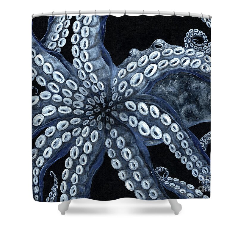 Octopus Shower Curtain featuring the painting Octopoda by JoAnn Wheeler