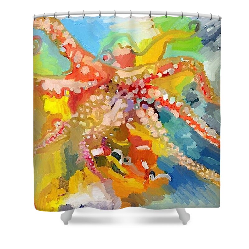 Octopus Shower Curtain featuring the photograph Octopus by Melissa Abbott