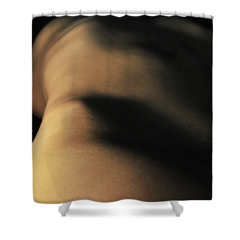 Artistic Photographs Shower Curtain featuring the photograph Off in the shadows by Robert WK Clark