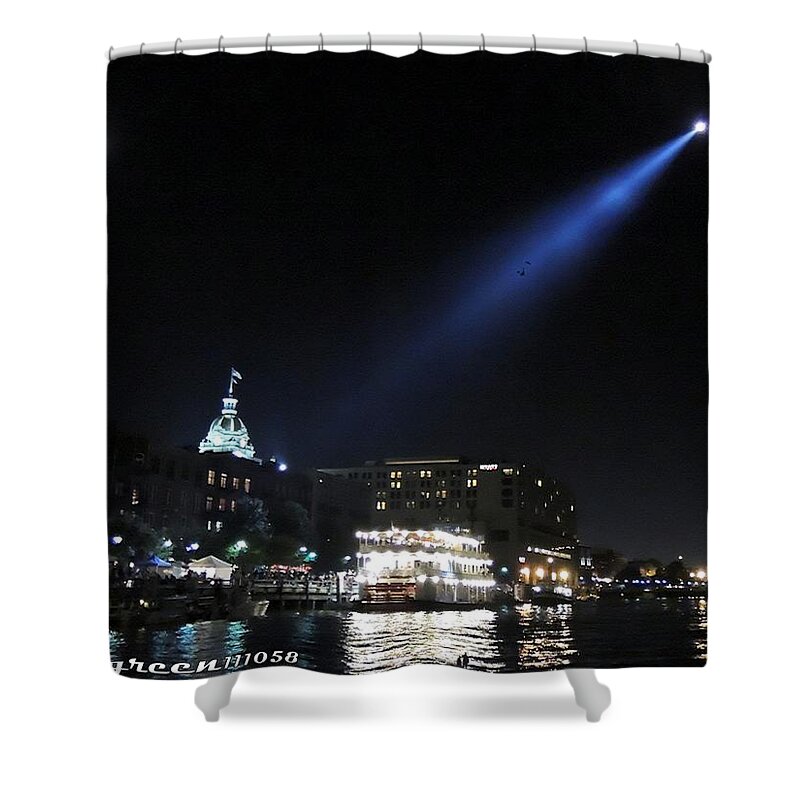 Savannah Shower Curtain featuring the digital art Oft Missed Magic of Savannah by Vincent Green