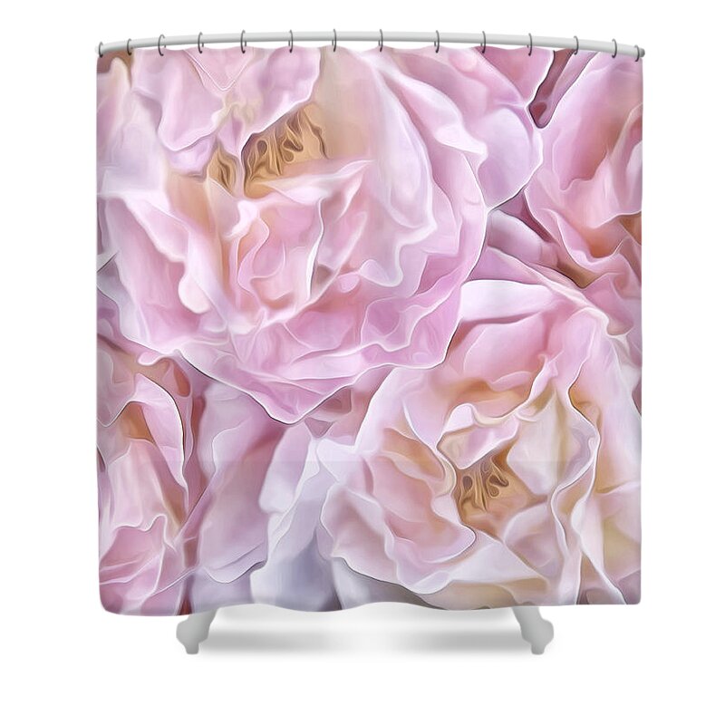 Pink Shower Curtain featuring the photograph Oh So Delicate Rose by Theresa Tahara
