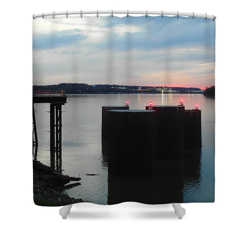 Kentucky Shower Curtain featuring the photograph Ohio River View by Christopher Brown