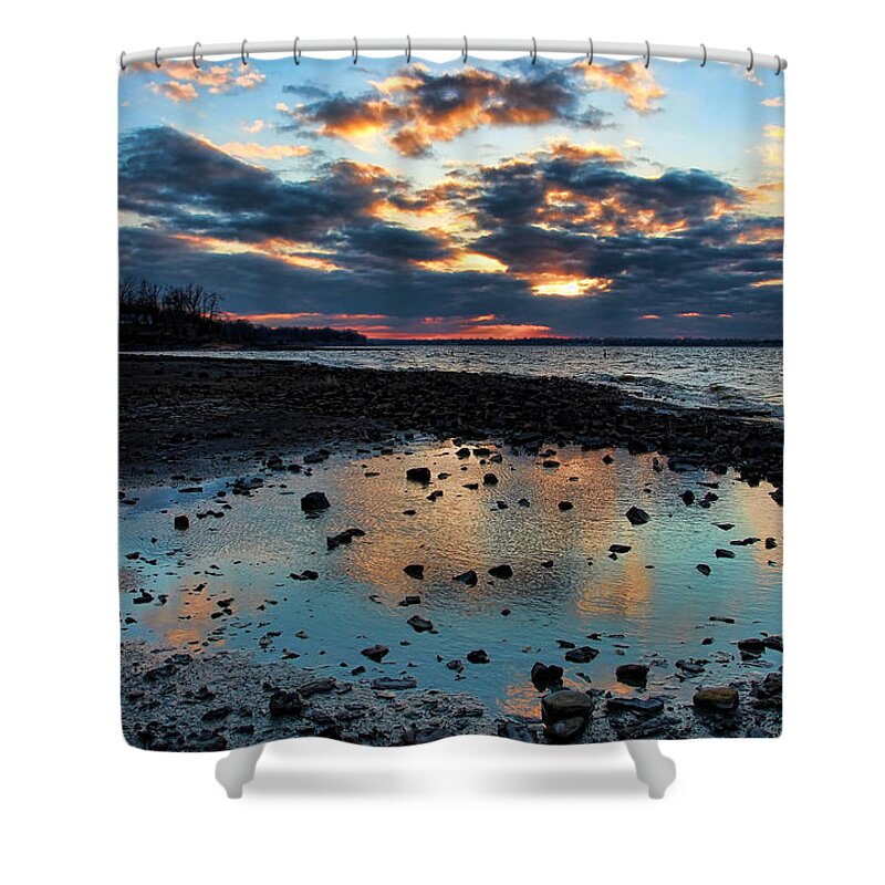 Sunset Shower Curtain featuring the photograph Oklahoma Shows Her Colors by Carolyn Fletcher