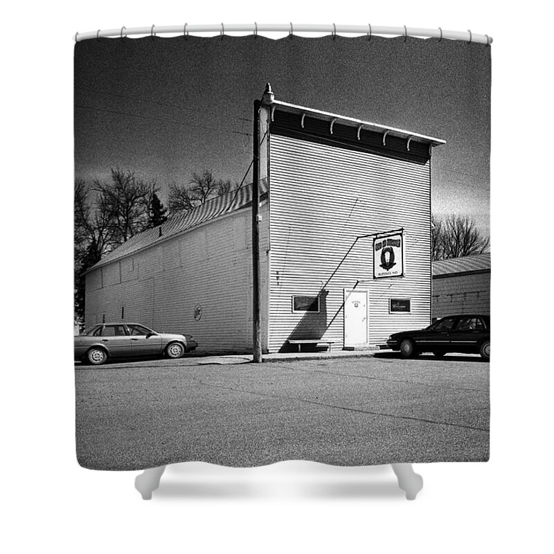 Tavern Shower Curtain featuring the photograph Old 10 Saloon Buffalo North Dakota by Donald Erickson