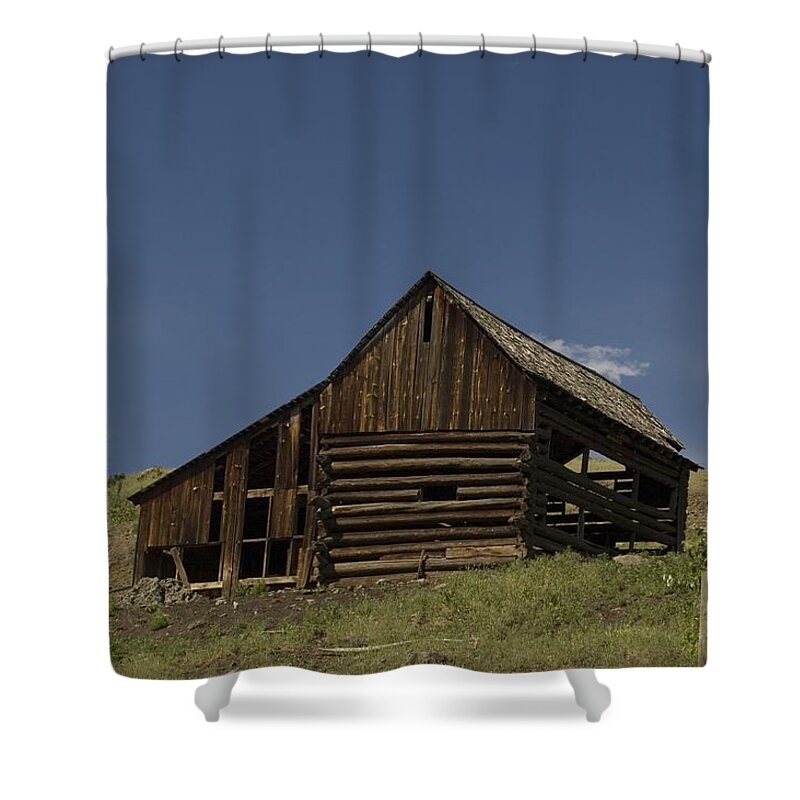 Old Barn Shower Curtain featuring the photograph Old Barn 2 by Sara Stevenson
