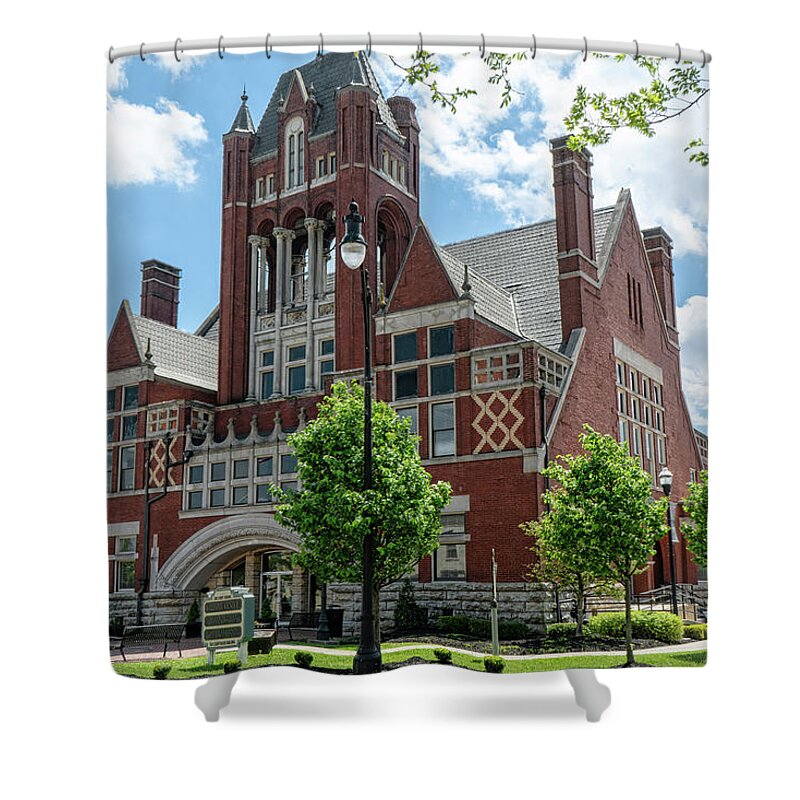 Bardstown Shower Curtain featuring the photograph Old Courthouse Bardstown by Sharon Popek