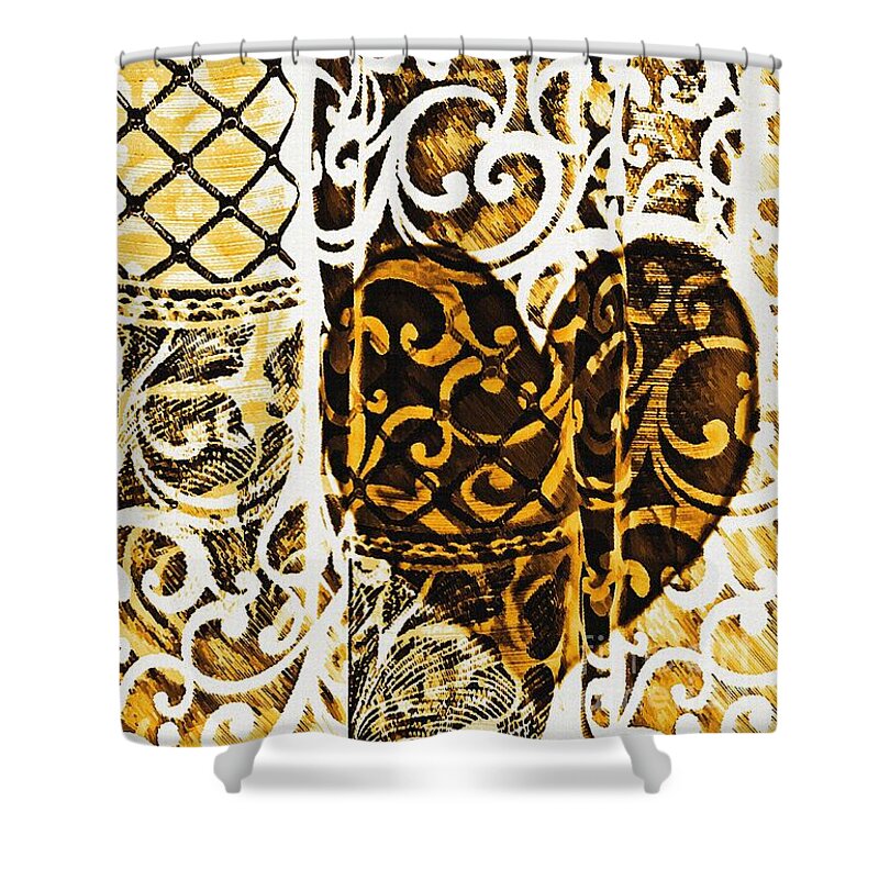Old Love Stories Gold Shower Curtain for Sale by Sarah Loft
