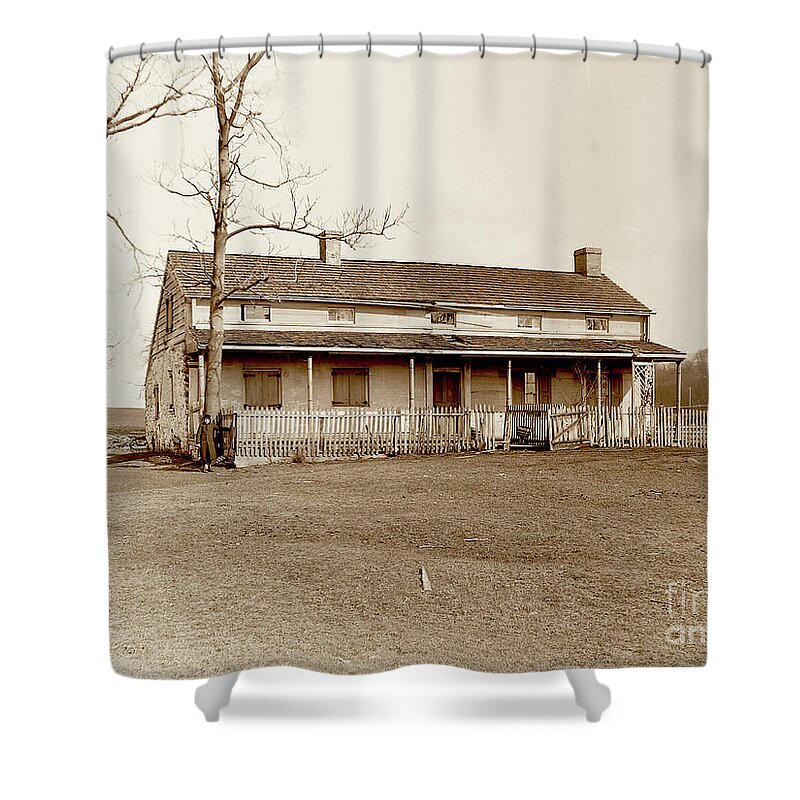 Edward Wenzel Shower Curtain featuring the photograph Old Nagle Homestead by Cole Thompson