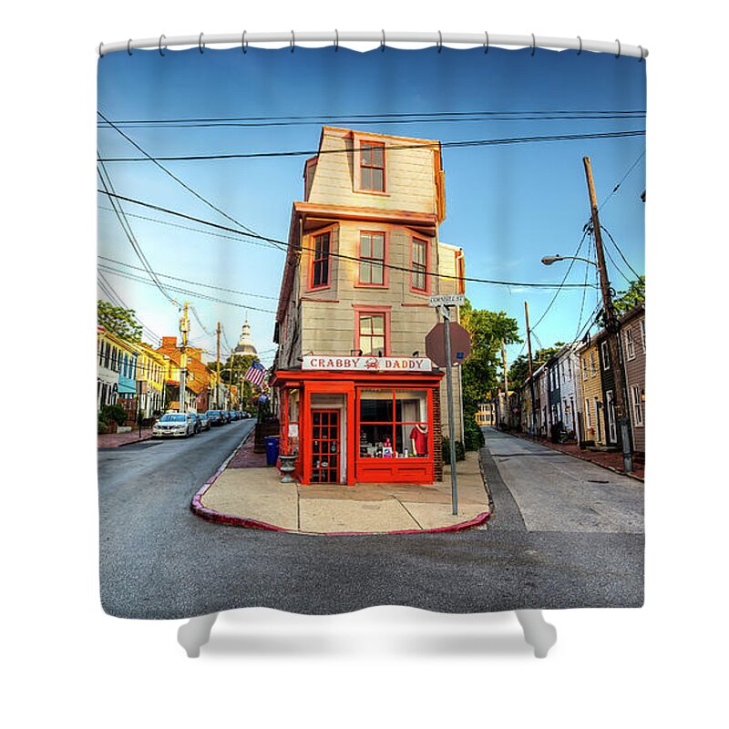 Annapolis Shower Curtain featuring the photograph Old School Annapolis by Walt Baker