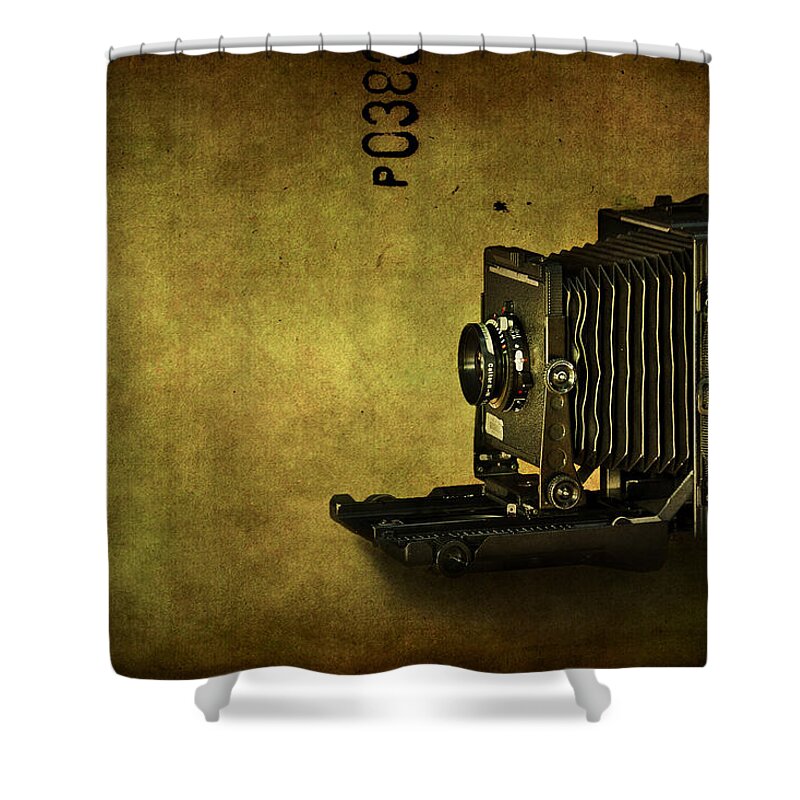Camera Shower Curtain featuring the photograph Old School by Evelina Kremsdorf